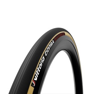 vittoria 自転車タイヤ・チューブ corsa G2.0 チューブラー タイヤ サイクル/自転車  30-28  ブラック×スキンサイド