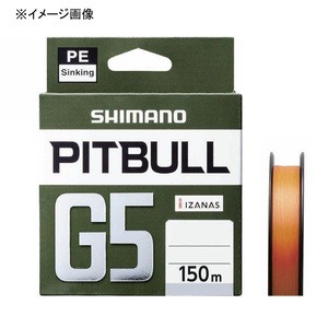 シマノ ルアー釣り用PEライン LD-M51U PITBULL(ピットブル)G5 150m  2号  ハイオレンジ