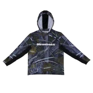 メガバス フィッシングウェア GAME HOODIE(ゲームフーディ)  XS  リアルカモ