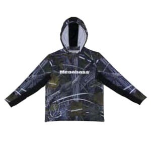 メガバス フィッシングウェア GAME HOODIE(ゲームフーディ)  S  リアルカモ