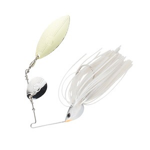 アルファタックル バス釣り用ハードルアー SPINNER BAIT  3/8oz  #01 PEARL WHITE