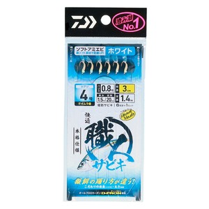 ダイワ  快適職人サビキ ソフトアミエビ6本  3-0.8-1.5  ホワイト