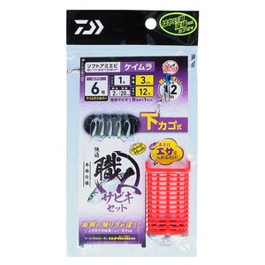 ダイワ  快適職人サビキセット ソフトアミエビ5本下カゴ式  6-1.0-2.0  ケイムラ