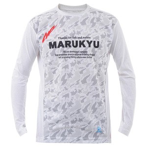 マルキュー フィッシングウェア 氷瀑ロングTシャツ MQ-01  L  ホワイトカモ