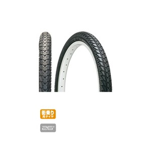 GIZA PRODUCTS 自転車タイヤ・チューブ C-1446 街乗り用 タイヤ サイクル/自転車  26×1.95  ブラック(ETRTO:52-559)