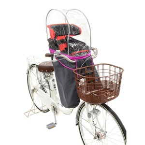 OGK(オージーケー) 自転車アクセサリー 前子供乗せ用風防レインカバー   チャコールマゼンタ