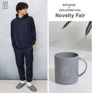 CHILLCRIB&1mile パンツ(メンズ) メンズ リラックスウェア 上下+巾着セット(ノベルティ付き)  M  navy