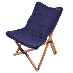 PEACE PARK(ピースパーク) アウトドアチェア FOLDING WOOD CHAIR フォールディング ウッドチェア  S  NAVY