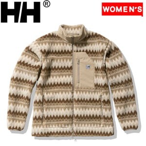 ヘリーハンセン ジャケット(レディース) FIBERPILER JACQUARD JACKETファイバーパイルジャカードジャケット  WM  ウェットロープ(WR)