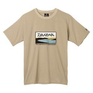 ダイワ フィッシングウェア DE-6522 グラフィックTシャツ サーフ  L  モカ