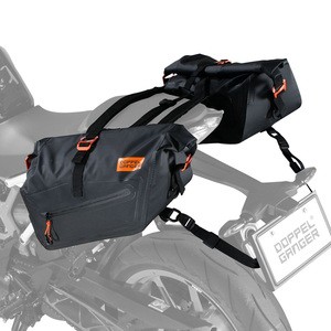 ドッペルギャンガー モーターサイクル用品 ターポリンサイドバッグ25 スポーツ  12.5L  ブラック