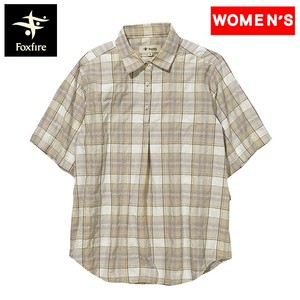 Foxfire トップス(レディース) Women’s Cシールド サーフェス チェック シャツ S/S ウィメンズ  M  089(ラベンダー)