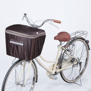 川住製作所 自転車バッグ 前カゴカバー 2段式 サイクル/自転車   ブラウン