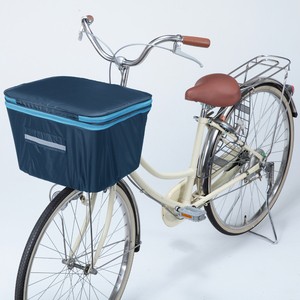 川住製作所 自転車バッグ 2段式大型角型前カゴカバー(アシスト車対応)   ネイビー