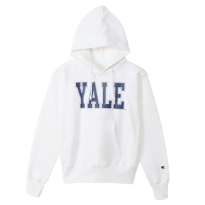 チャンピオン トップス(メンズ) (赤タグ・アメリカ製)リバースウィーブ プルオーバー フーデッド スウェット YALE  M  ホワイト