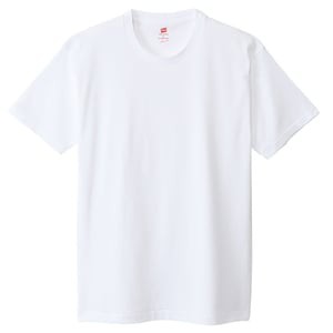 ヘインズ トップス(メンズ) ヘインズ プレミアム ジャパン フィット クルーネック Tシャツ  S  ホワイト