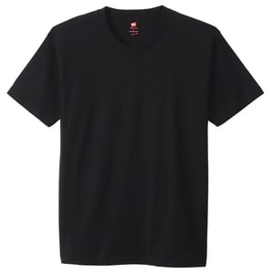 ヘインズ トップス(メンズ) ヘインズ プレミアム ジャパン フィット クルーネック Tシャツ  S  ブラック