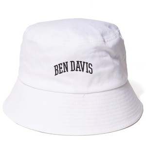 BEN DAVIS 帽子 BLIM DOWN HAT CL(ブリム ダウン ハット CL)  フリー  WHITE×BLACK