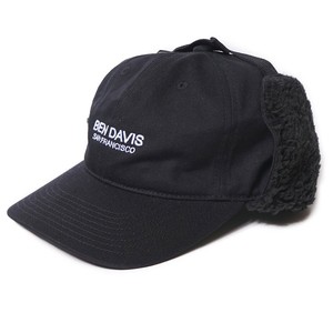 BEN DAVIS 帽子 EAR FLAP CAP(イヤー フラップ キャップ)  フリー  BLACK