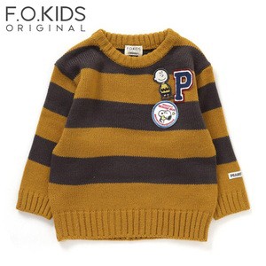 F.O.KIDS トップス PEANUTS3色3柄ニット スヌーピー コラボ  130  MS