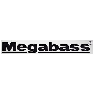メガバス  カッティングステッカー Megabass  15cm  ブラック