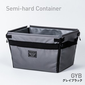 TENT FACTORY キャンプ設営用具 セミハードコンテナ   GYB(グレイブラック)