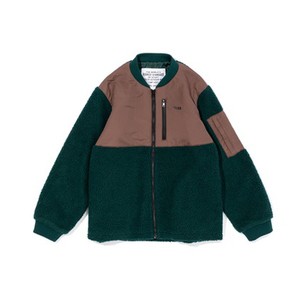 POLeR アウター(メンズ) SWITCHING BOA JACKET(スウィッチング ボア ジャケット)  M  GREEN×BROWN