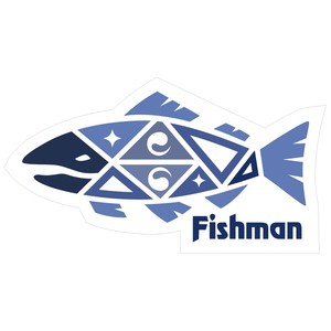 Fishman(フィッシュマン)  アミュレットフィッシュ ステッカー  中 