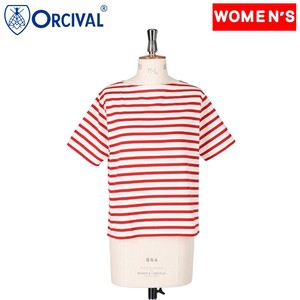 ORCIVAL トップス(レディース) BOAT NECK SHORT SLEEVE ボートネック ショートスリーブ ウィメンズ  1  ECRU×RED