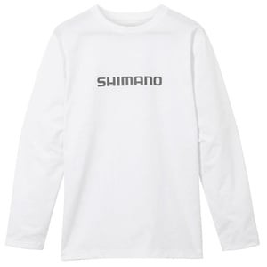 シマノ フィッシングウェア SH-022W ドライロゴTシャツ ロングスリーブ  M  ホワイト