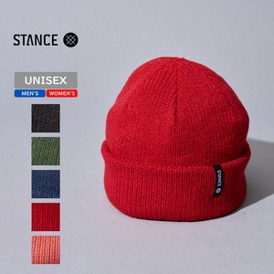 STANCE 帽子 ICON 2 BEANIE SHALLOW(アイコン 2 ビーニー シャロー)  ONE SIZE  RED