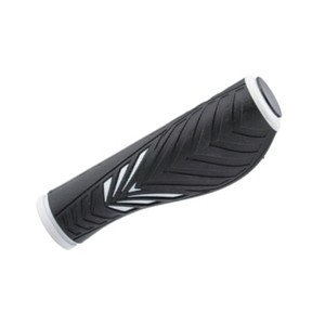 CYCLE PRO 自転車用品 MTBエルゴグリップ サイクル/自転車  130mm  BK(ブラック)×W(ホワイト)