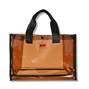 KiU トートバッグ PVC HAND TOTE BAG  フリー  ブラウン