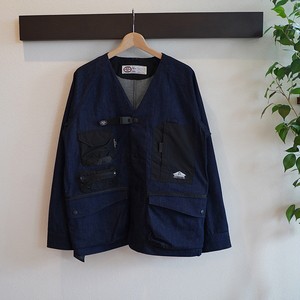 grn outdoor アウター(メンズ) TOOLBOX STYLE NO COLLAR COVERALL  M  INDIGO