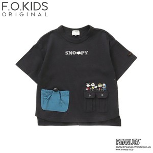 F.O.KIDS トップス Kid’s PEANUTSコラボ デザインポケット Tシャツ キッズ  140cm  チャコール