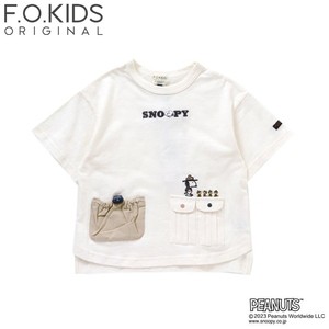 F.O.KIDS トップス Kid’s PEANUTSコラボ デザインポケット Tシャツ キッズ  140cm  オフホワイト