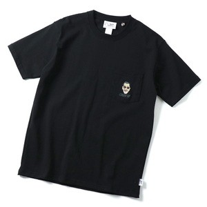 gym master トップス(メンズ) 7.4oz CHEER UP 刺繍ポケットTee  L  ブラック(05)