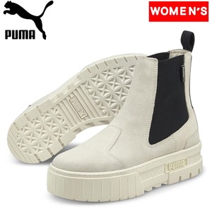 PUMA アウトドアブーツ・長靴 MAYZE CHELSEA SUEDE(メイズ チェルシー スウェード)  23.0cm  MARSHMALLOW