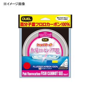 デュエル  魚に見えないピンクフロロ ショックリーダー 30m  150Lbs  ステルスピンク