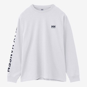 ヘリーハンセン トップス(レディース) 【24春夏】L/S LETTER TEE(ロングスリーブ レターティー)  S  クリアホワイト(CW)