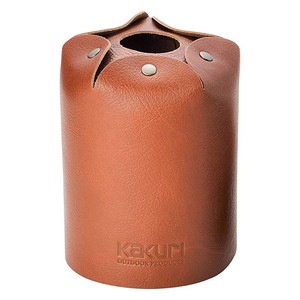 KAKURI ガス燃料 本革製ガスカートリッジカバー  500g缶用  ブラウン