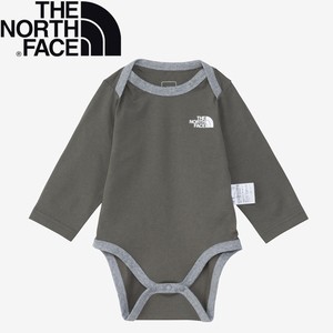 ザ・ノース・フェイス ベビーロンパース B L/S COTTON ROMPERS(ロングスリーブ コットン ロンパース)ベビー  70cm  ニュートープ(NT)