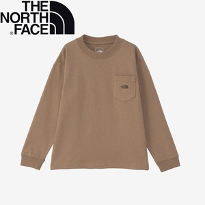 ザ・ノース・フェイス トップス Kid’s L/S POCKET TEE(ロングスリーブ ポケット ティー)キッズ  140cm  ユーティリティブラウン(UB)