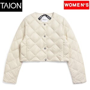 TAION ジャケット(レディース) シティ クルーネックダウンボレロ ウィメンズ  L  OFF WHITE