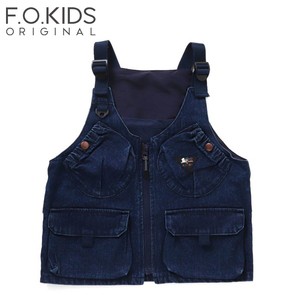 F.O.KIDS アウター TEBURA VEST mini  140cm  デニム