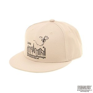 Manhattan Portage 帽子 PEANUTS FLAT VISOR CAP  FREE  BEIGE(006)