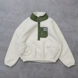 Lee アウター(メンズ) HALF-ZIP BOA JACKET  M  OFF WHITE