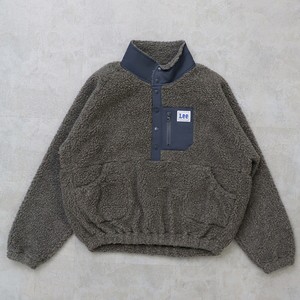 Lee アウター(メンズ) HALF-ZIP BOA JACKET  M  CHARCOAL GRAY