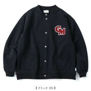 gym master トップス(メンズ) 12oz ヘビー裏起毛 スウェット スナップボタンカーデ  M  05(ブラック)