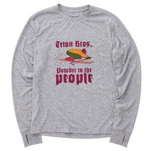 Teton Bros. トップス(レディース) WS POWDER TO THE PEOPLE L/S TEE  M  GRAY